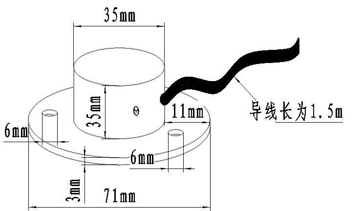 大氣壓力傳感器尺寸圖